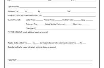 20 Free Sample Incident Report Template
