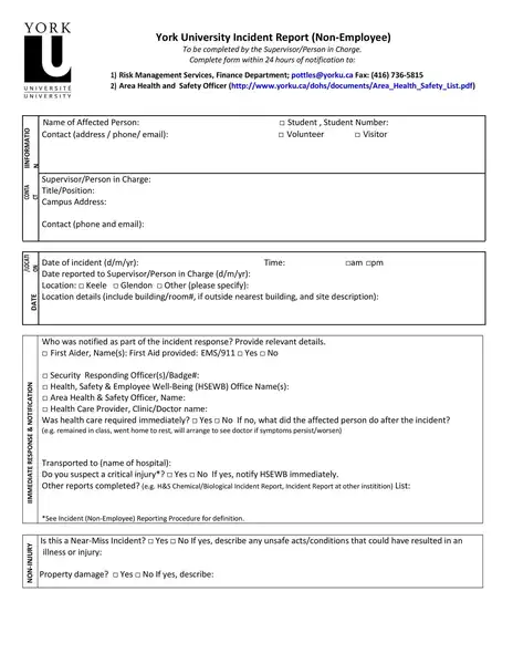 Sample Incident Report Template 09