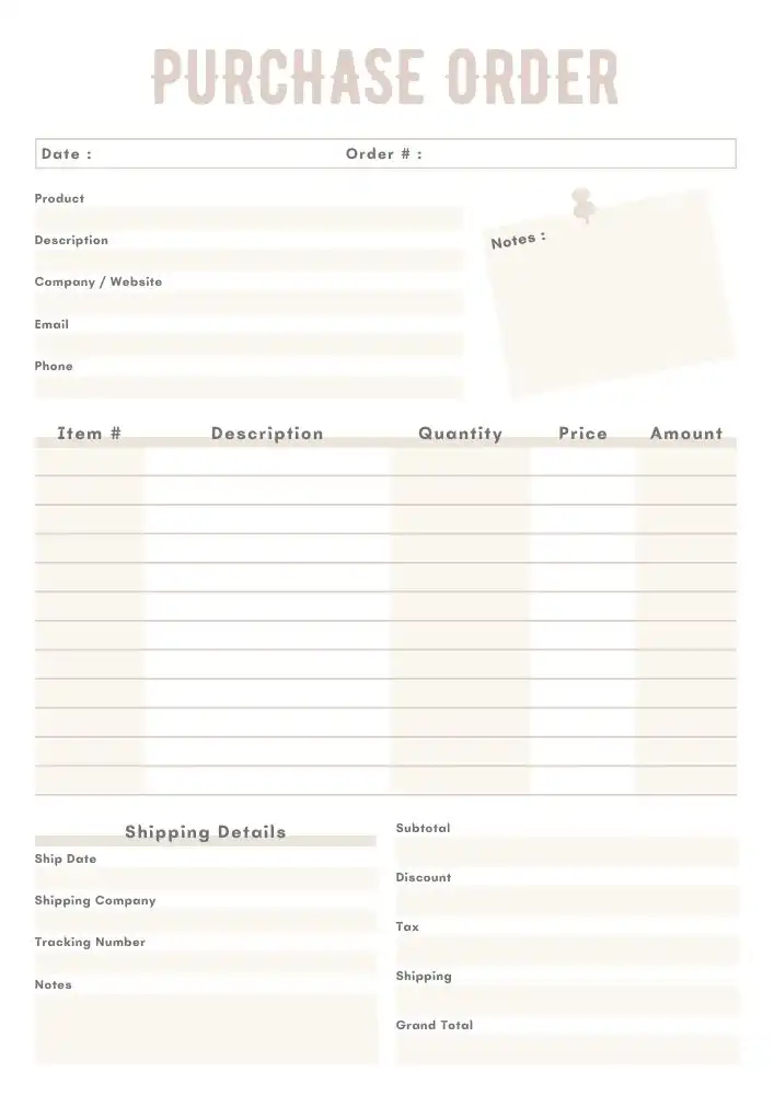 examples of purchase order templates 01