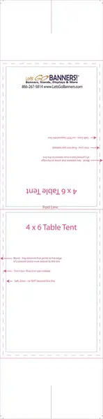 free template for table tents 01