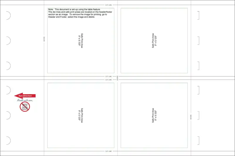free template for table tents 16