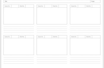 Storyboard Templates (25 free example)