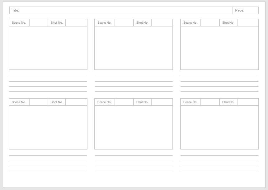 storyboard templates for powerpoint