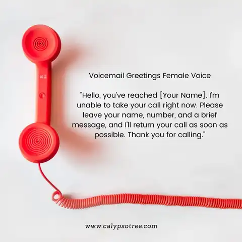 voicemail greetings female
