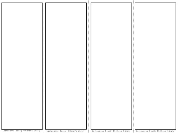 Bookmark Templates to Color