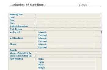Free Meeting Minutes Templates And 15 Different Types