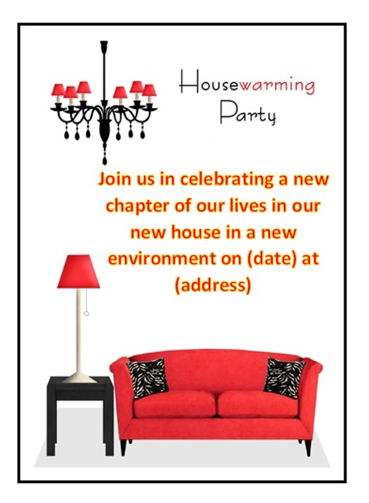 Housewarming Invitation - Free Printable Housewarming Invitations Templates