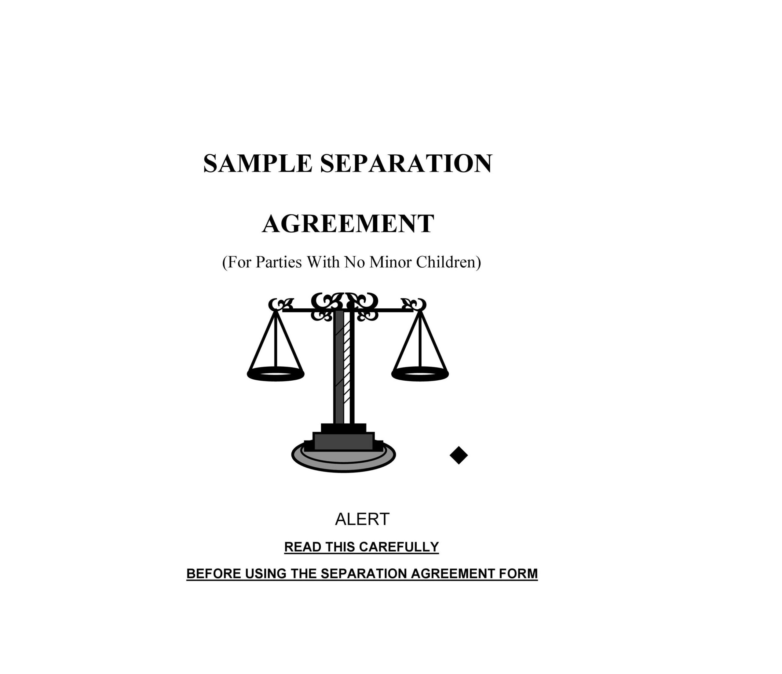 50 Free Separation Agreement Template