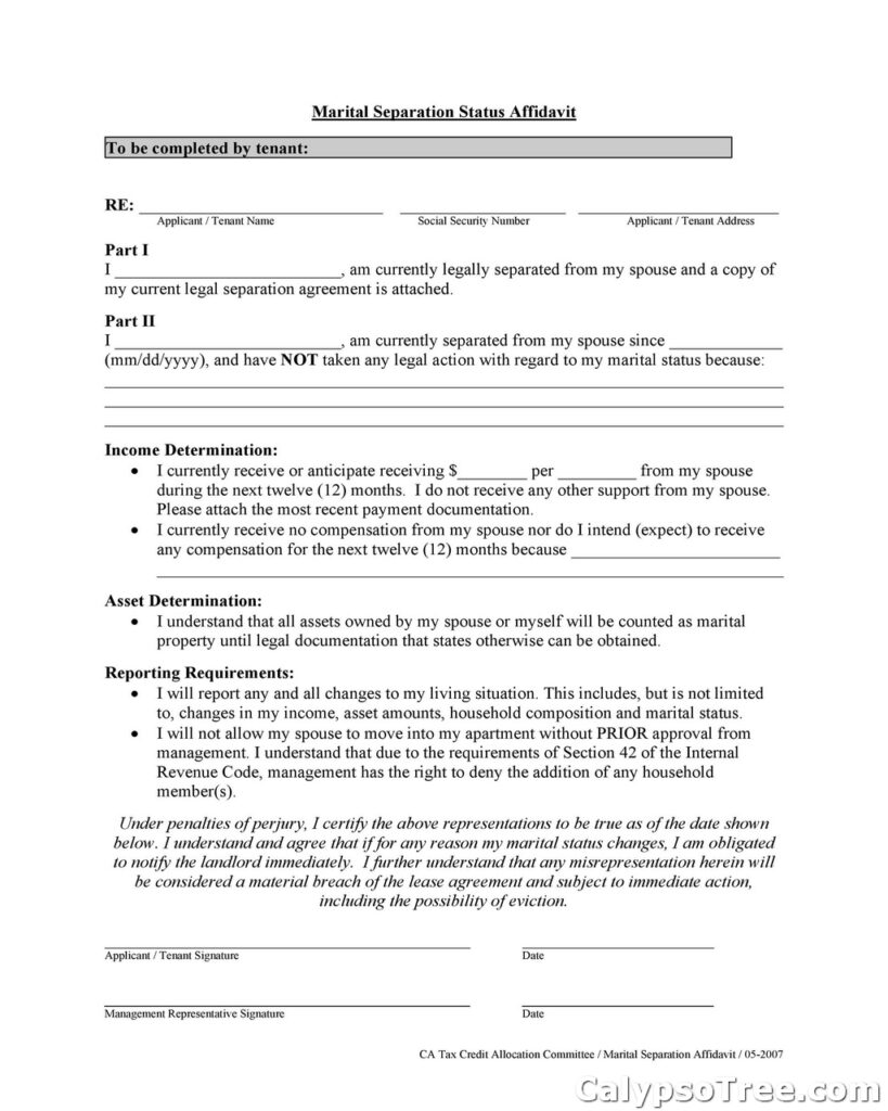 Separation Agreement Template 14