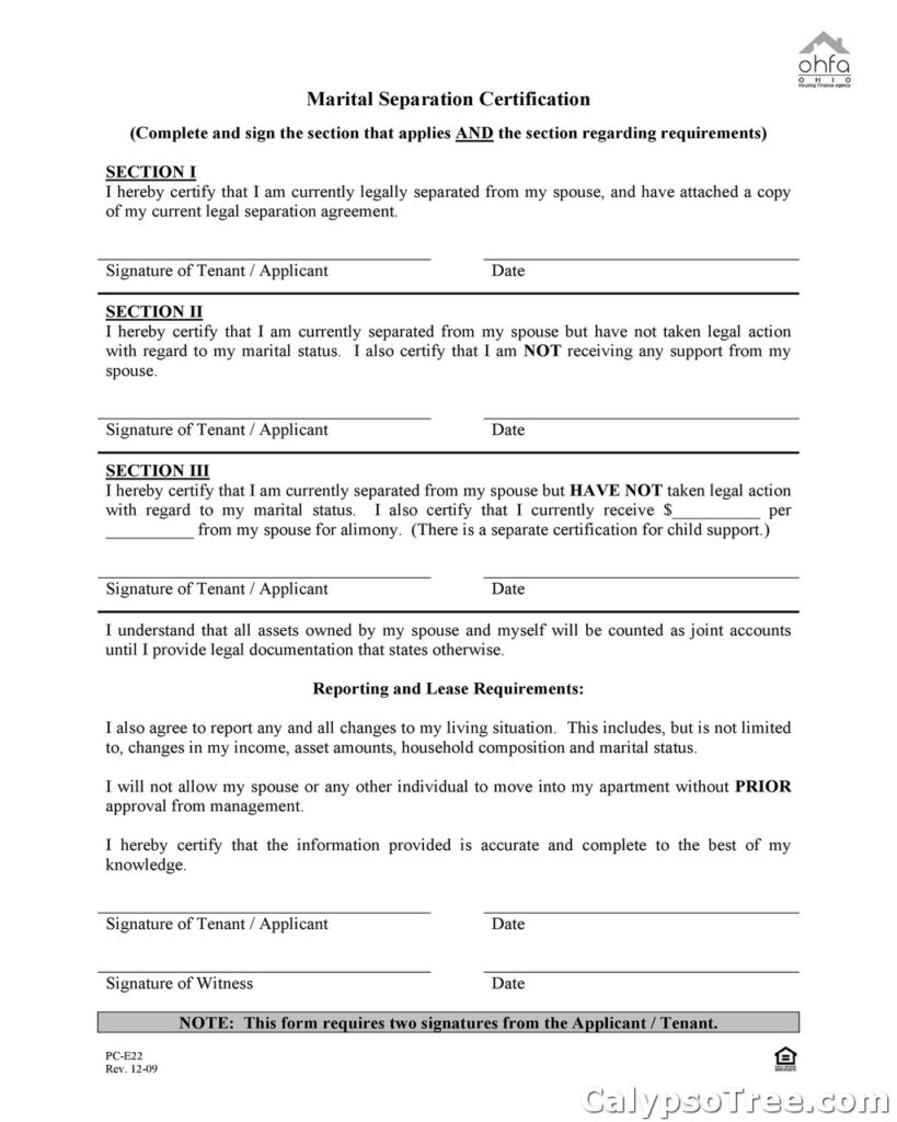 Separation Agreement Template 15