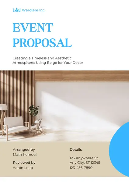 Simple Professional Event Proposal Template 02