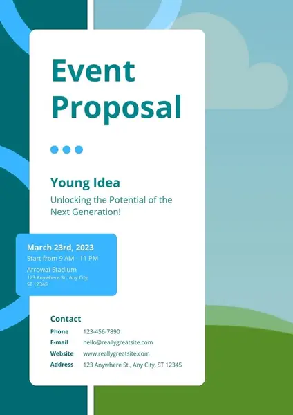 Simple Professional Event Proposal Template 03