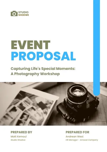 Simple Professional Event Proposal Template