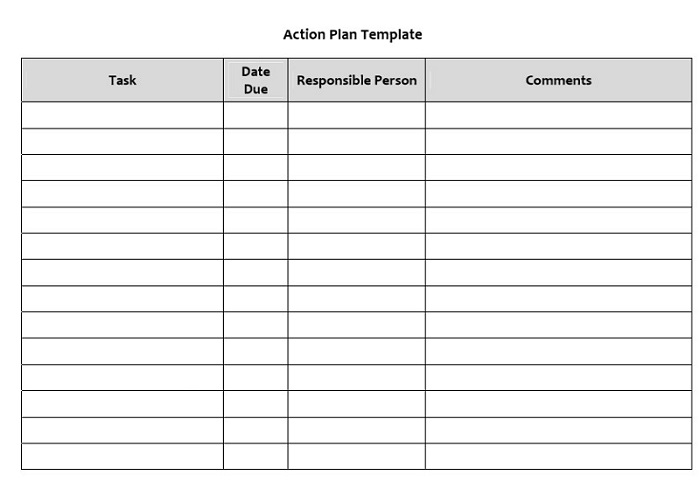 action plan template word