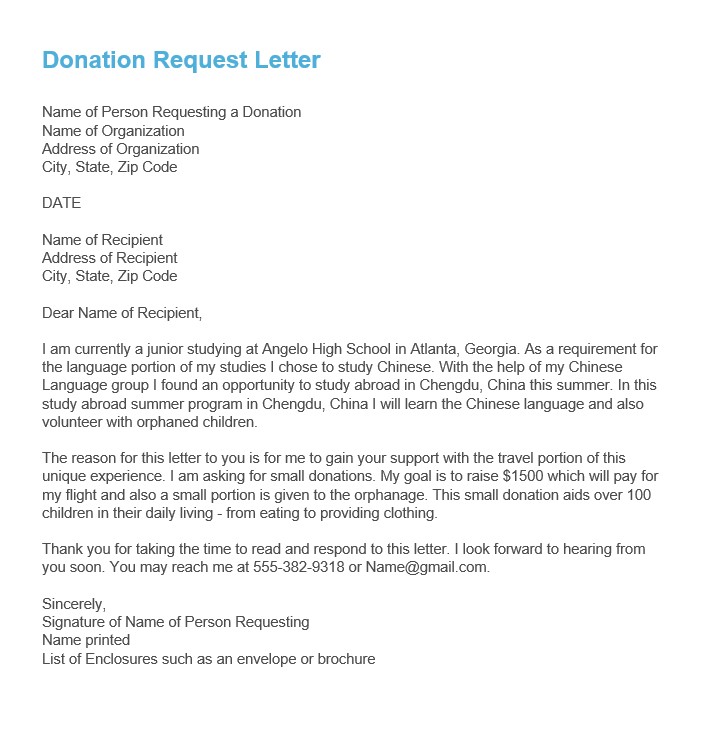donation request letter pdf