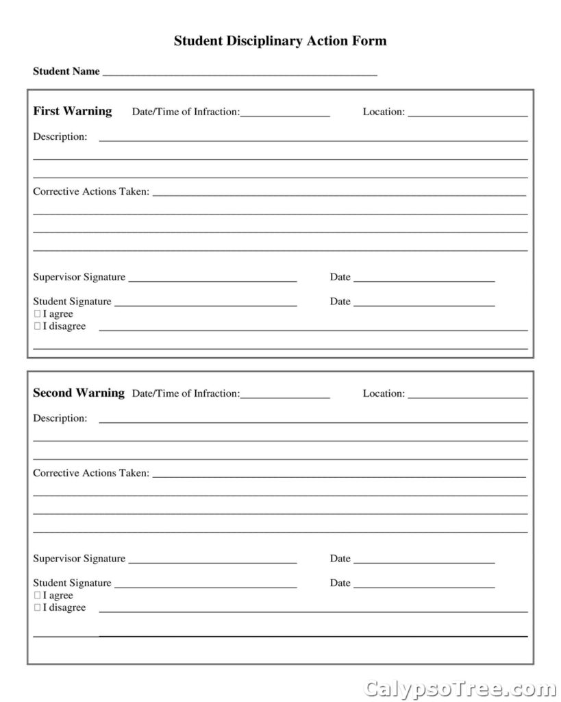 employee write up form sample 11