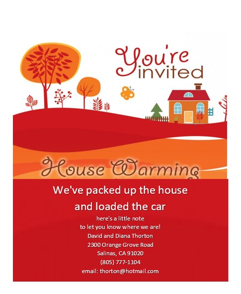 examples of housewarming invitations - Free Printable Housewarming Invitations Templates