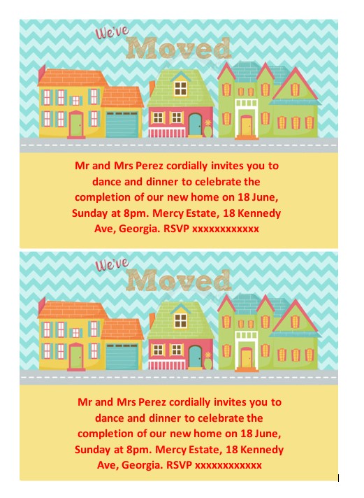 Housewarming invitations samples - Free Printable Housewarming Invitations Templates