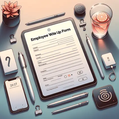 how to write a simple employee write up form