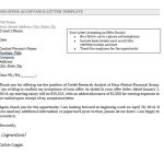 job offer acceptance letter template job offer acceptance letter template