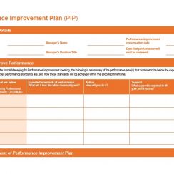 50 Free Sample Performance Improvement Plan Template (Word, Excel And PDF)