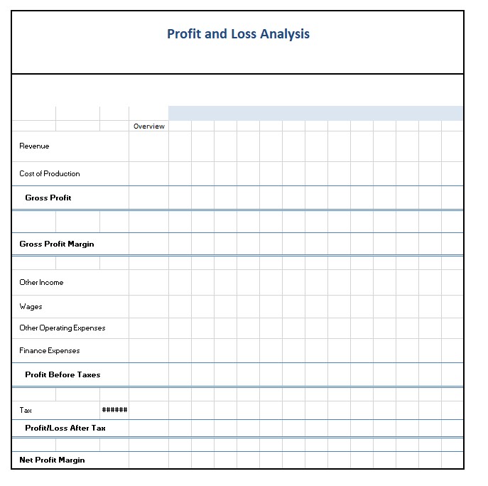 profit and loss analysis