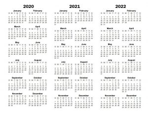 yearly calendar template