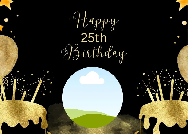 25th Birthday Invitation Card Template 25th Birthday Invitation Card Template