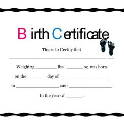 20 Unique Birth Certificate Templates (Free for a Baby Welcoming Party)