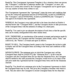 13+ Free Consignment Agreement Template & Example