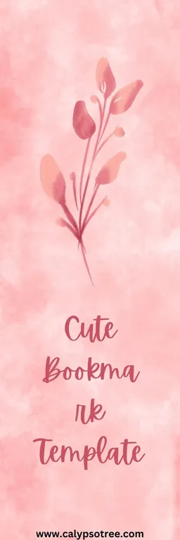 Cute Bookmark Template