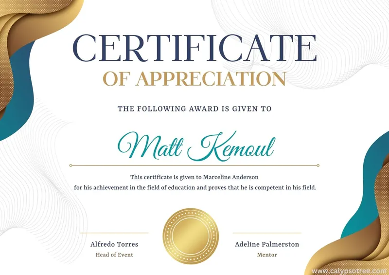Free Editable Certificate of Appreciation Templates Word 09