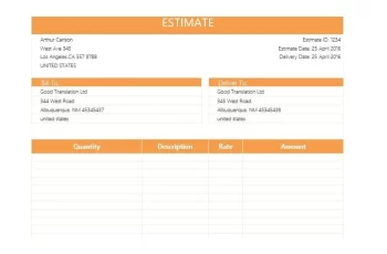 24 Free Estimate Template Forms