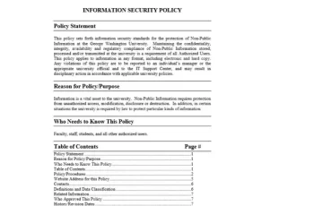24 Free Security Policy Templates