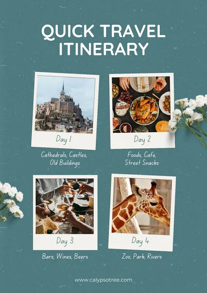 Free Travel Itinerary Templates 12