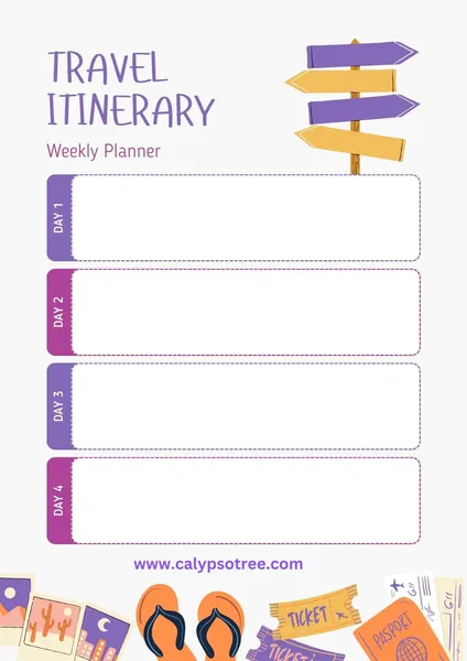 Free Travel Itinerary Templates 19