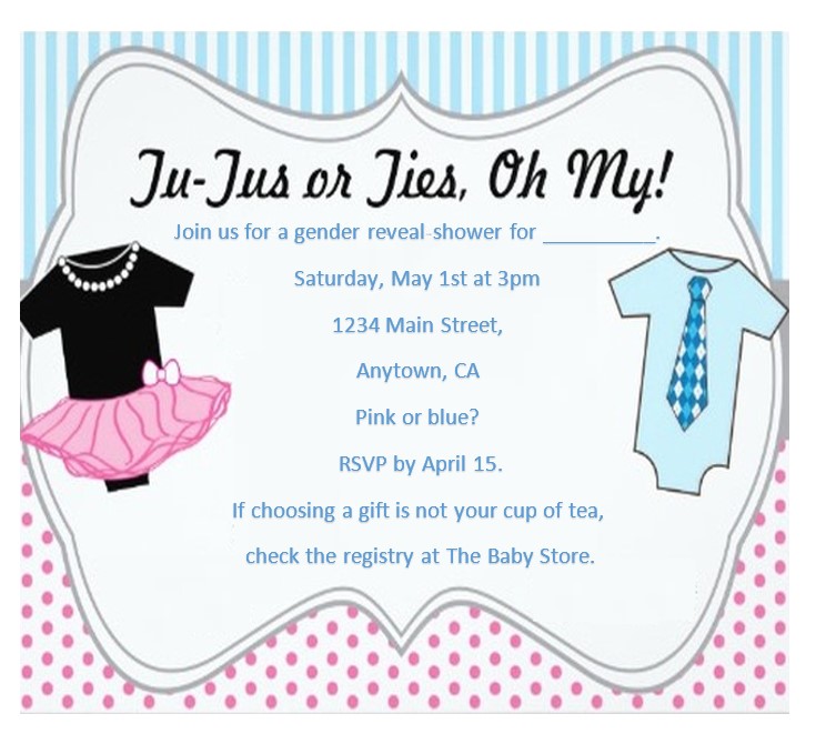 Gender Reveal Invitations