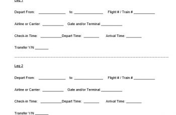 15 Amazing Itinerary Templates (Word, Excel & PDF)