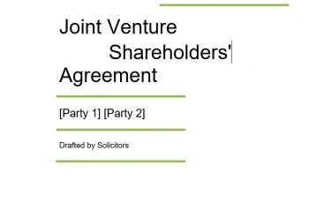 14 Amazing Joint Venture Agreement (Template & Example)