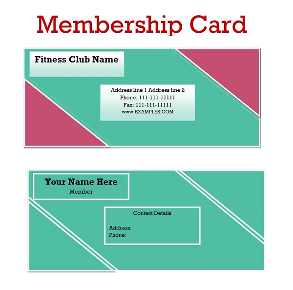 Membership Card Design