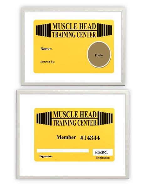 Membership Card Examples