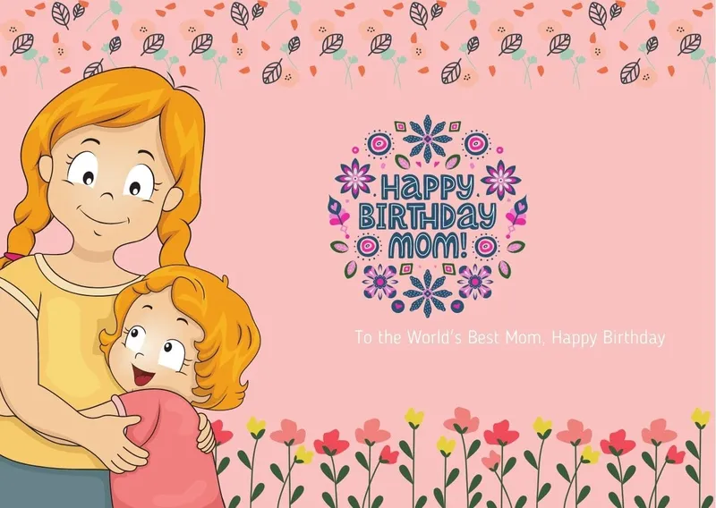 Mom Birthday Card Template Mom Birthday Card Template