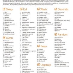 9+ Amazing Apartment Checklist (Free Template, Word, Excel, PDF)