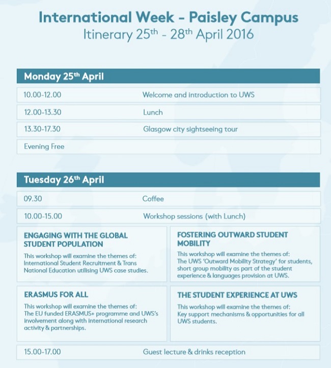 Weekly Itinerary Template