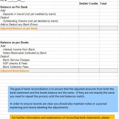 6 Free Bank Reconciliation (Amazing Template & Example)