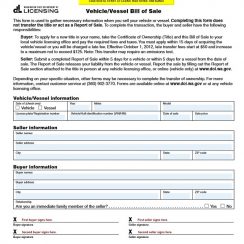 10 Free Bill Of Sale Example Template Calypso Tree