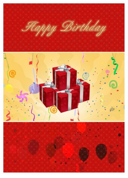 birthday card template to print