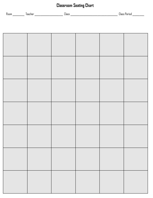 Class Chart Template