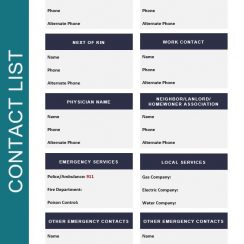 10 Free Contact List (Template , Example)