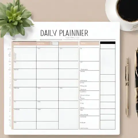 create a daily planner template free printable